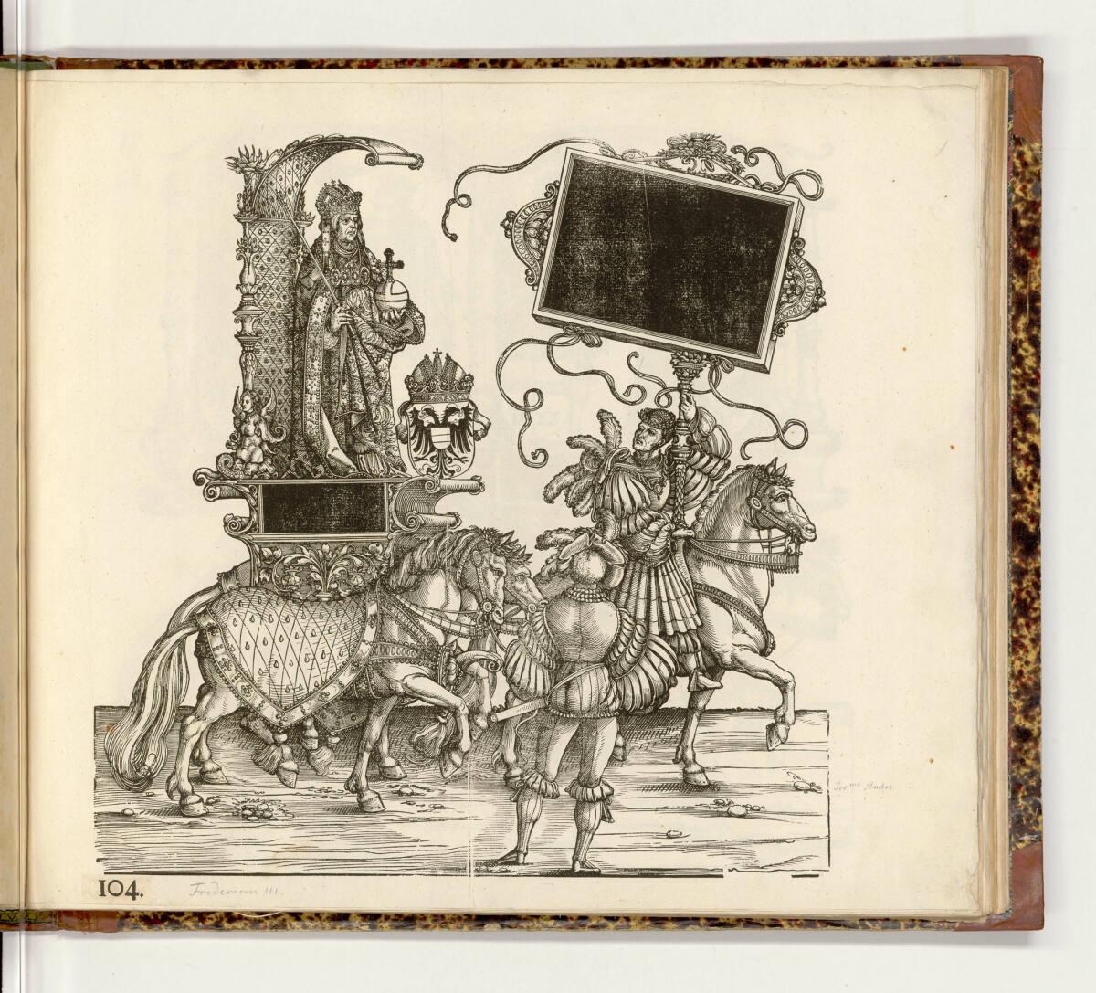 Hans Springinklee, Der Triumphzug Kaiser Maximilians I.: Die Ahnen Kaiser Maximilians: Friedric…