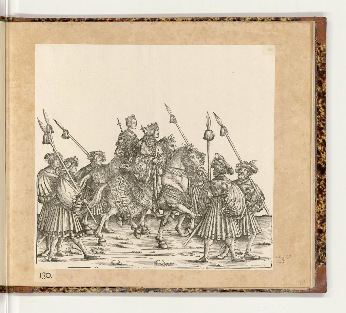 Hans Springinklee, Der Triumphzug Kaiser Maximilians I.: König Philipp und Königin Johanna, Inv…