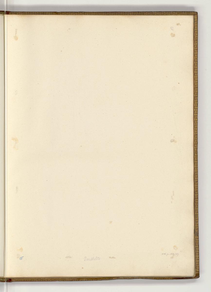 Druckgrafiken nach Giulio Romano, Leerseite durch Entnahme, Inv. Nr.: HB11, HB11/11
