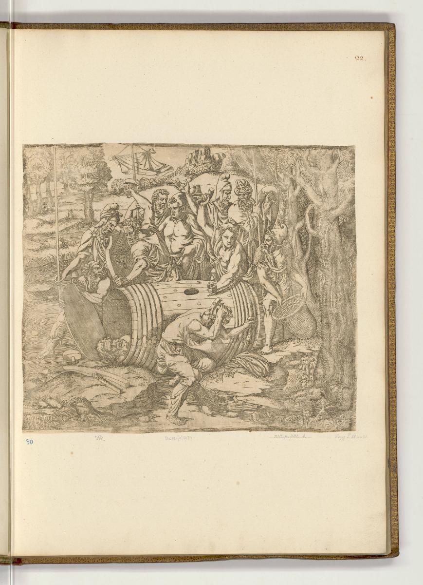 Druckgrafiken nach Giulio Romano, Folter des Atilius Regulus, Inv. Nr.: HB11, HB11/22