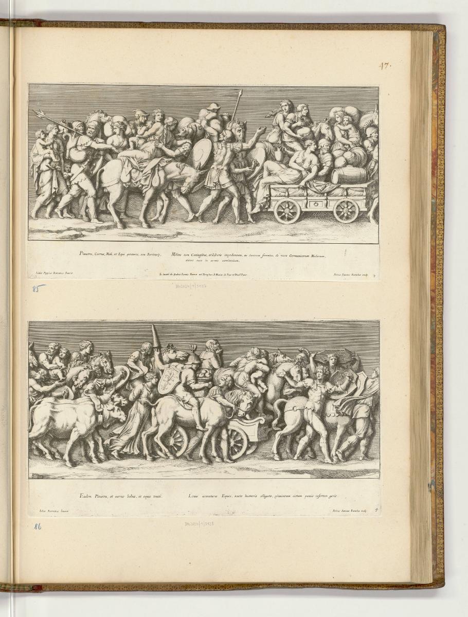 Druckgrafiken nach Giulio Romano, Fries mit dem Einzug des Kaisers Sigismund in Mantua, Inv. Nr…