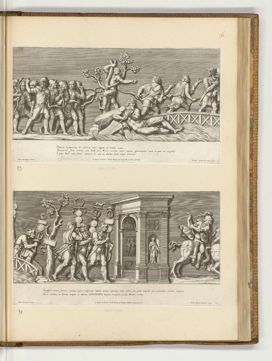 Druckgrafiken nach Giulio Romano, Fries mit dem Einzug des Kaisers Sigismund in Mantua, Inv. Nr…