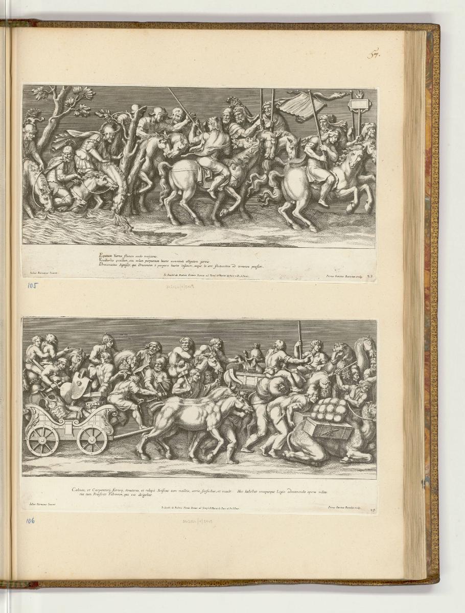 Druckgrafiken nach Giulio Romano, Fries mit dem Einzug des Kaisers Sigismund in Mantua, Inv. Nr…