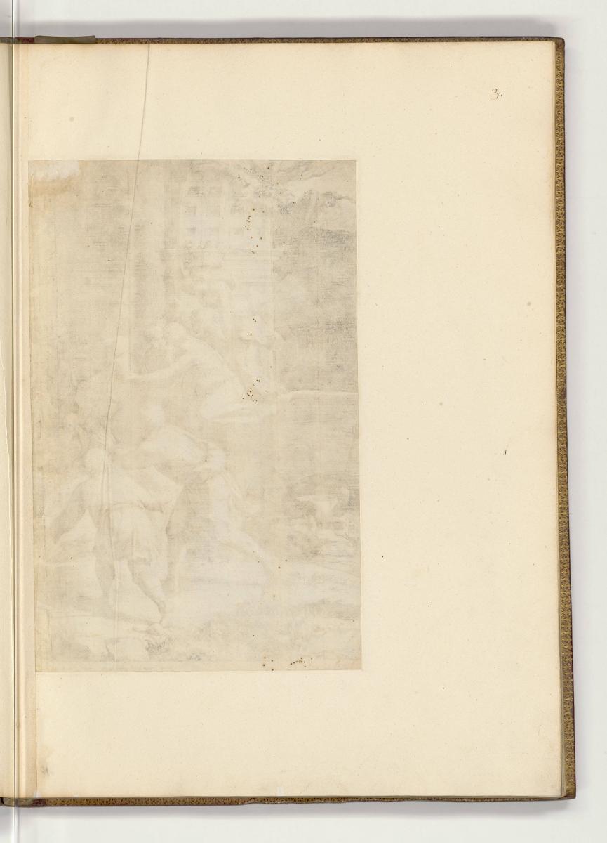 Druckgrafiken nach Polidoro da Caravaggio und Perino del Vaga, Leerseite (Objektrückseite), Inv…