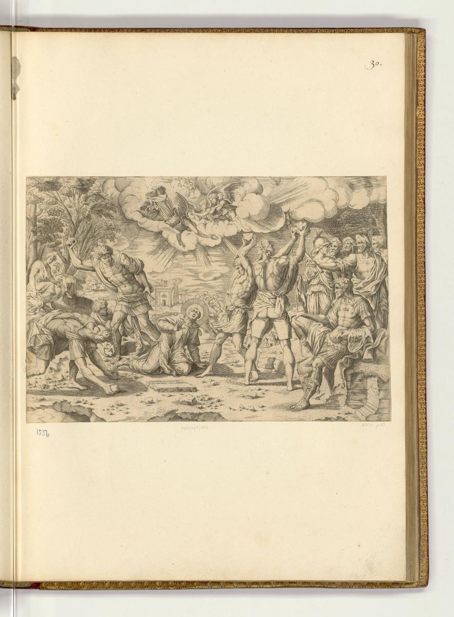 Druckgrafiken nach Raffael, Band V., Martyrium des Stephanus, Inv. Nr.: HB10.5, HB10.5/30