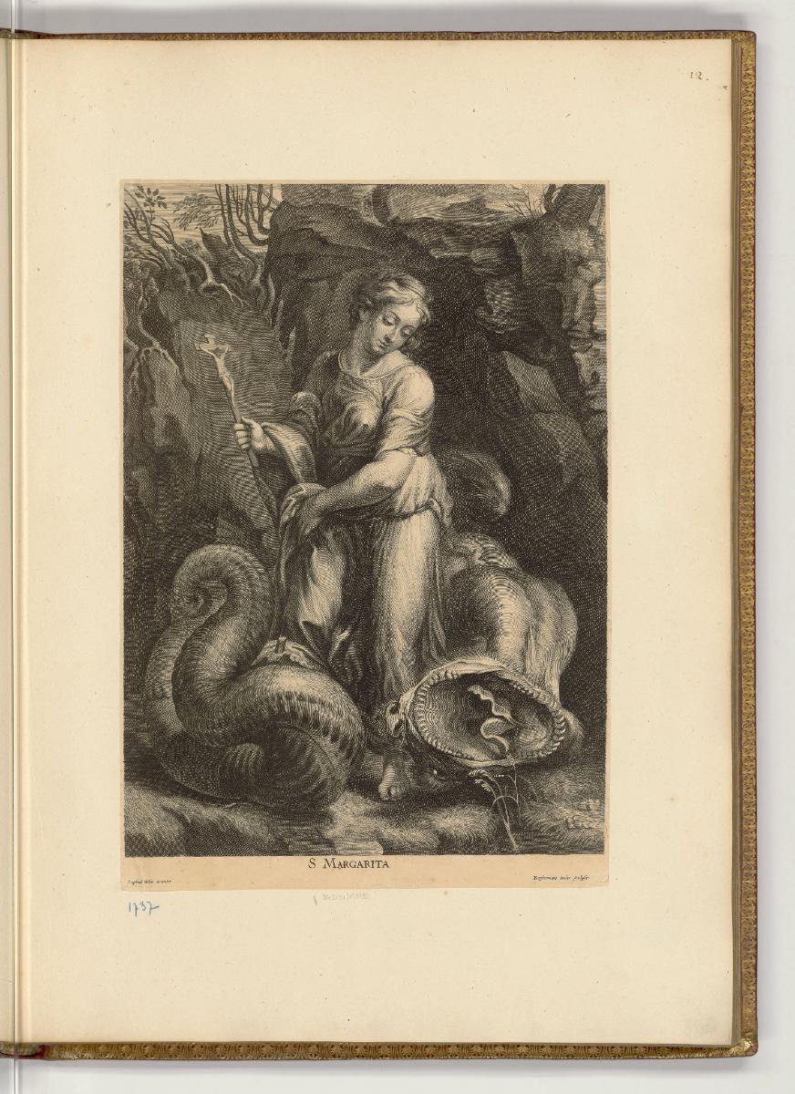 Druckgrafiken nach Raffael, Band VI., Margareta von Antiochia, Inv. Nr.: HB10.6, HB10.6/12