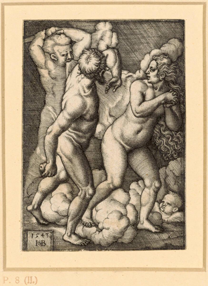 Sebald Beham, Vertreibung aus dem Paradies, Inv. Nr.: DG1930/853