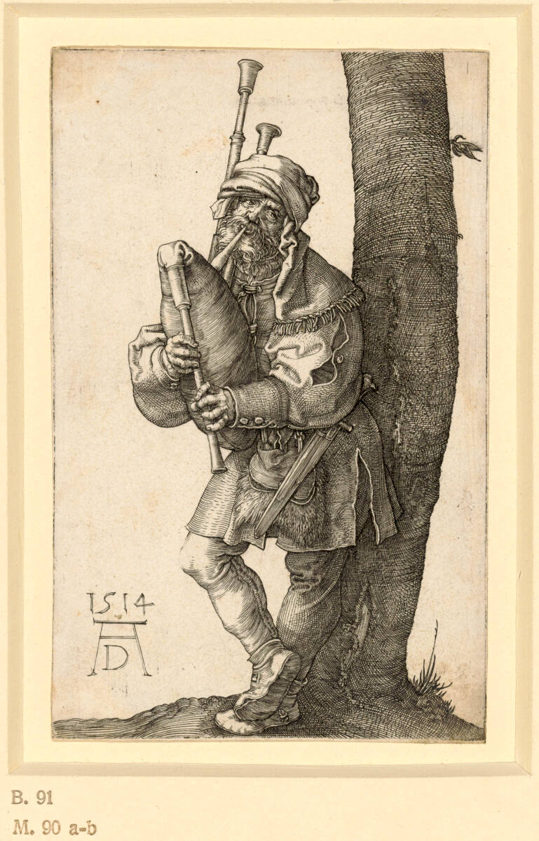 Der Dudelsackpfeifer, Albrecht Dürer, 1514