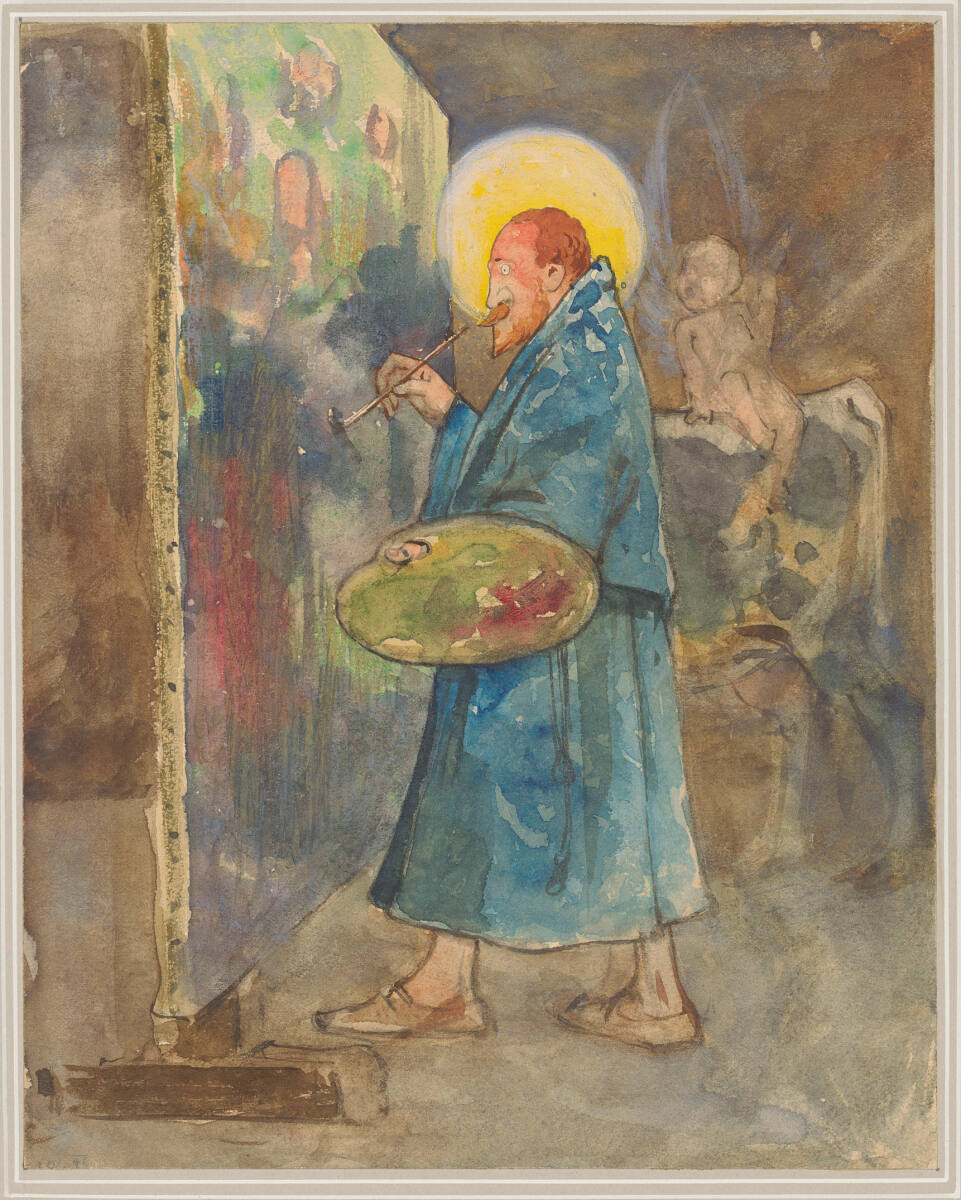 Kasparides als Heiligenmaler, 1897