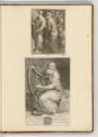 Druckgrafiken nach Francesco Primaticcio, Band I., Moses schlägt Wasser aus dem Felsen; David m…
