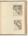 Druckgrafiken nach Francesco Primaticcio, Band I., Thalia (Zwickel); Melpomene (Zwickel), Inv. …