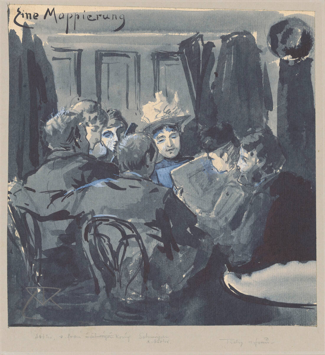 Eine Mappierung, Alfred Roller, 1888
