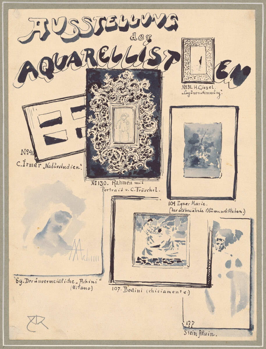 Ausstellung der Aquarellisten, Alfred Roller, 1890