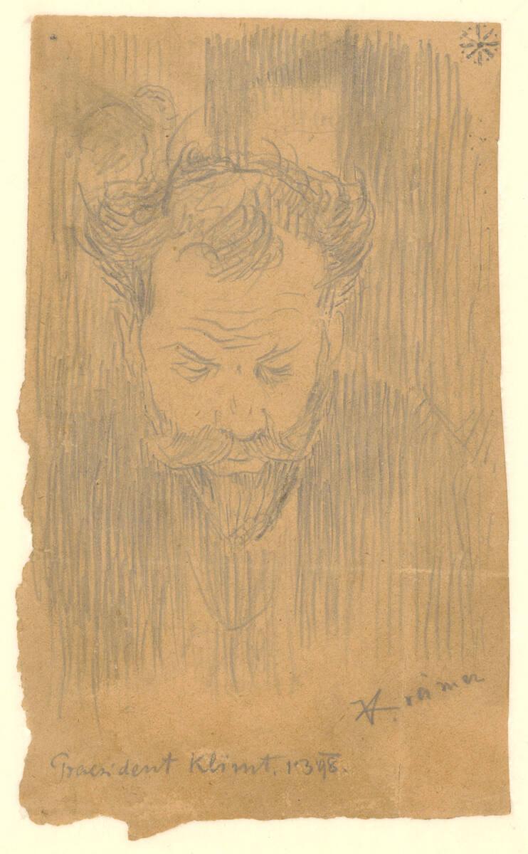 Johann Victor Krämer, Bildnis Gustav Klimt, Inv. Nr.: 45359