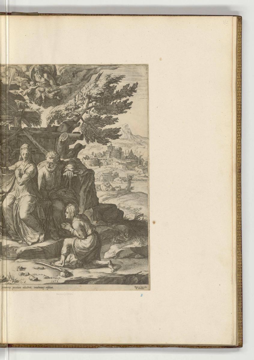 Druckgrafiken nach Polidoro da Caravaggio und Perino del Vaga, Anbetung der Hirten (rechter Tei…