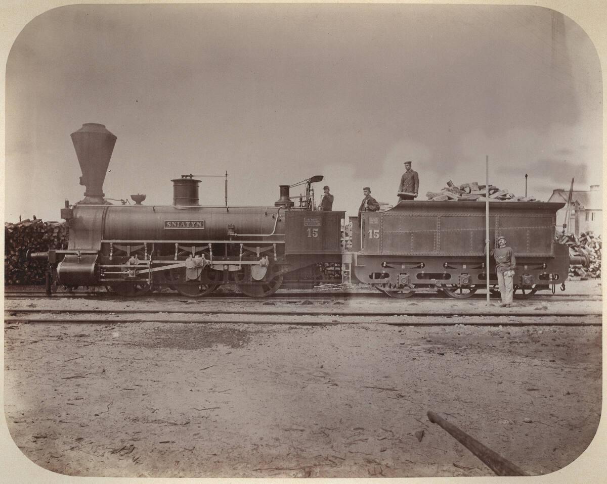 Adolf Schoon von Corbitzthal, Lemberg-Czernowitzer Eisenbahn: Locomotive IV. Cathegorie mit Ten…