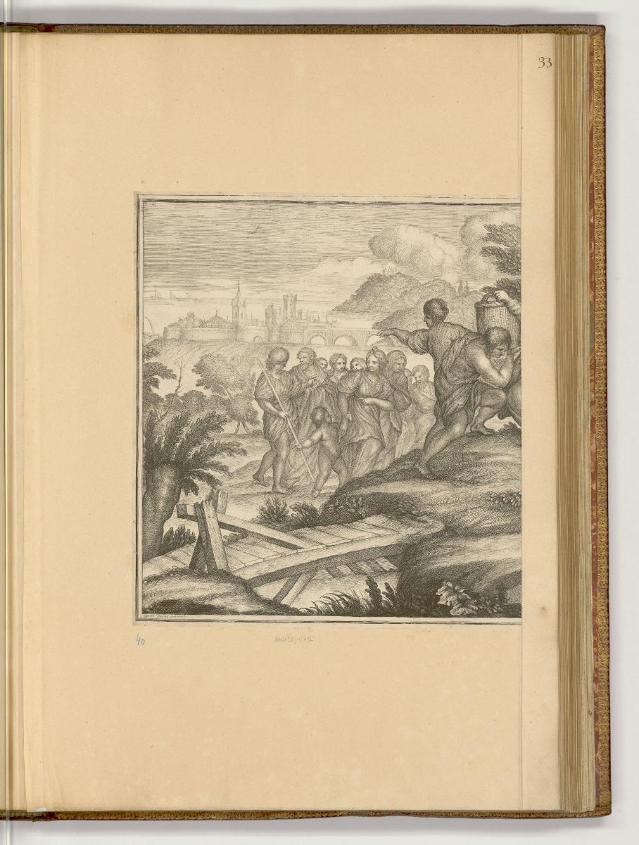 Druckgrafiken nach Pietro da Cortona und Ciro Ferri, Band I., Wundersame Brotvermehrung, Inv. N…
