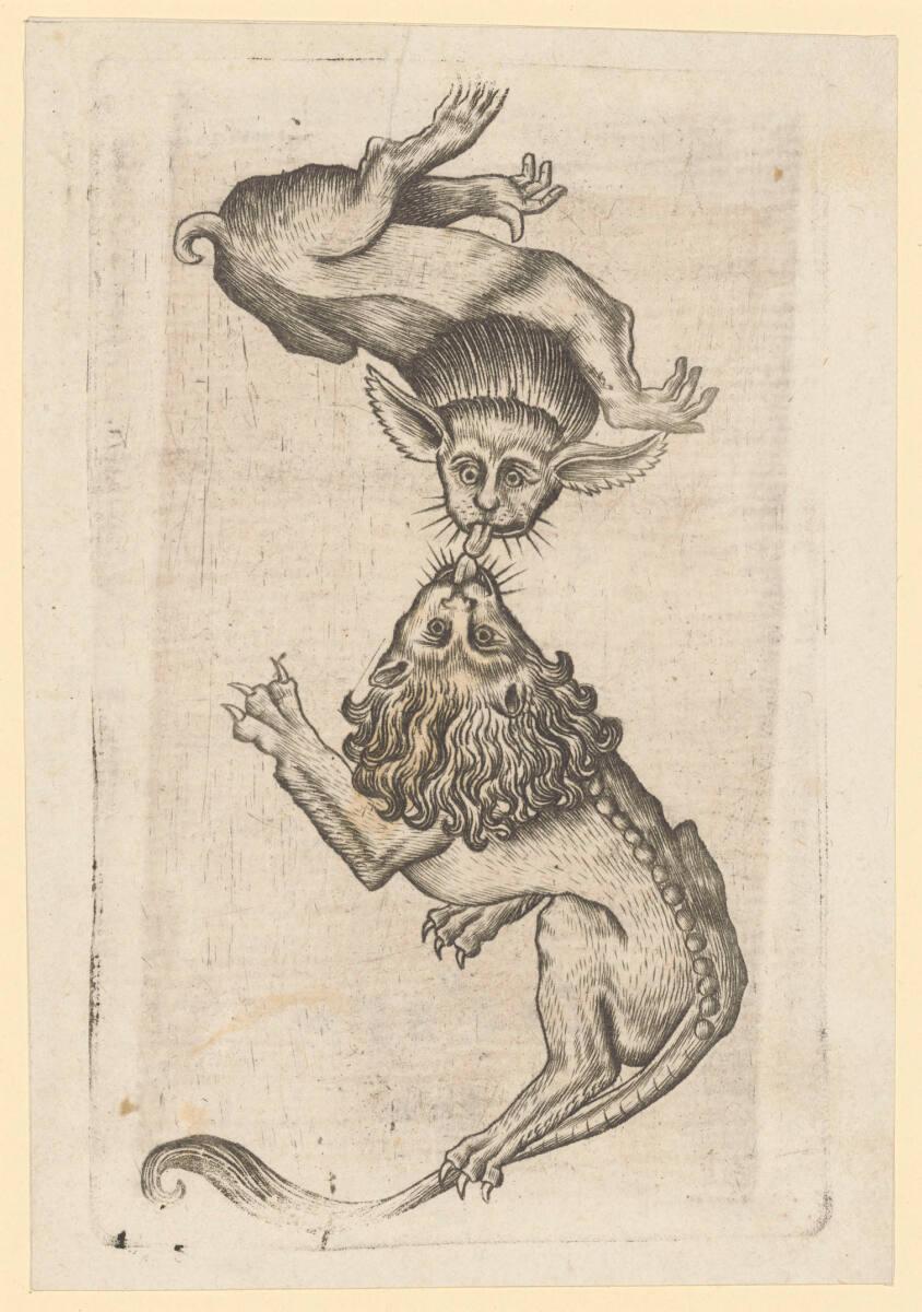 Israhel van Meckenem, Der Buchstabe z, Inv. Nr.: DG1926/1323