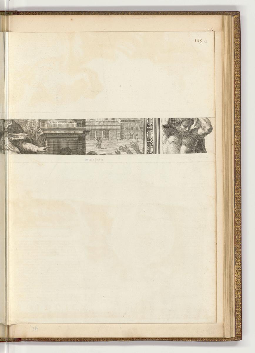 Druckgrafiken nach Carlo Maratta, Thesenblatt des Mario Millino mit Allegorie auf den Ruhm Paps…