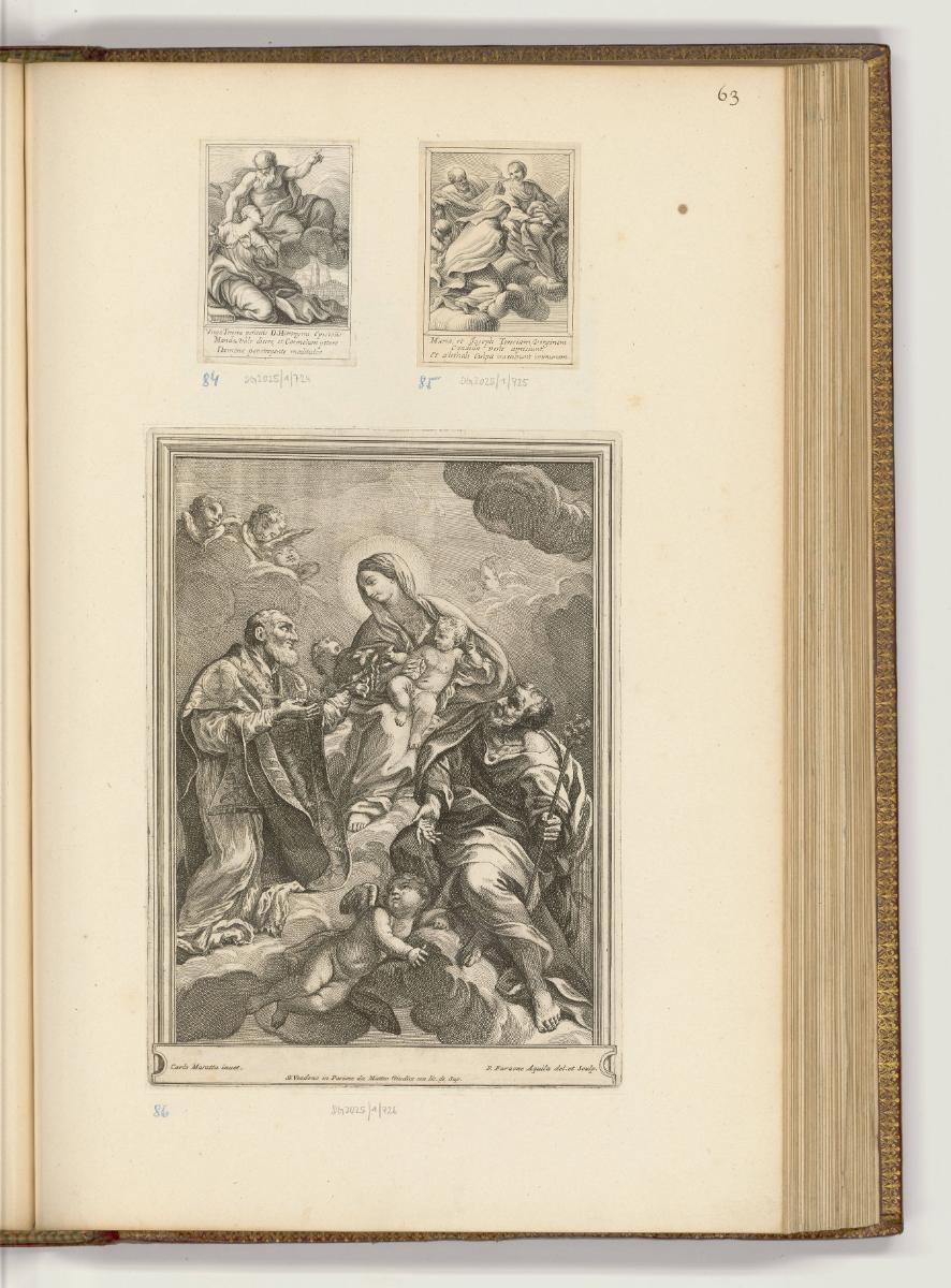 Druckgrafiken nach Carlo Maratta, Teresa von Ávila; Heilige Familie mit Philipp Neri, Inv. Nr.:…