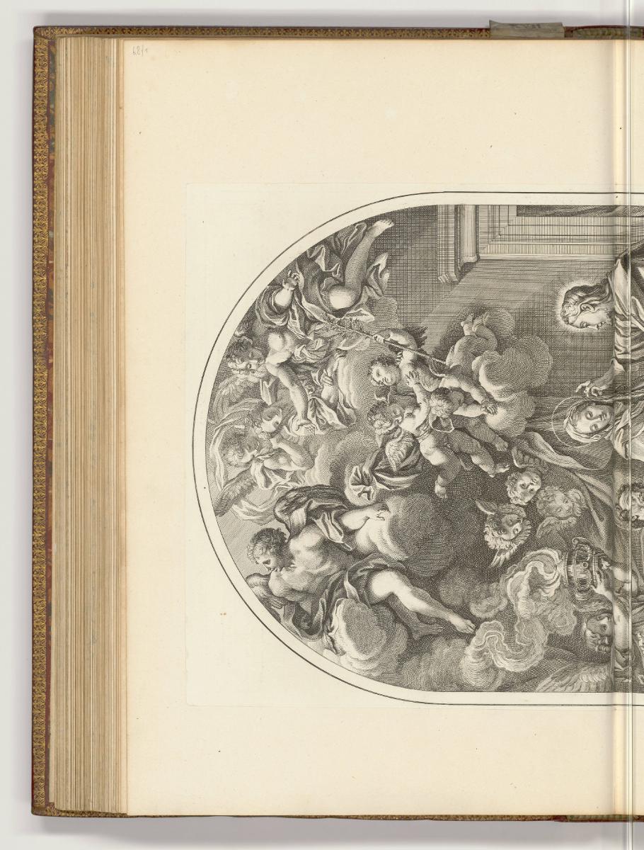 Druckgrafiken nach Carlo Maratta, Christus segnet den sterbenden Joseph (oberer Teil), Inv. Nr.…