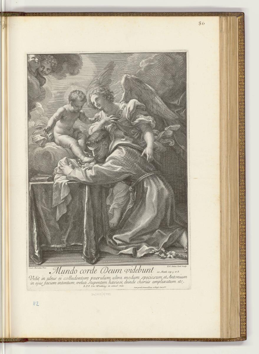 Druckgrafiken nach Carlo Maratta, Antonius von Padua, Inv. Nr.: HB17, HB17/86