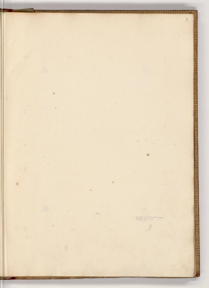 Kupferstiche von Nicolas Beatrizet, Leerseite durch Entnahme, Inv. Nr.: HB19, HB19/1