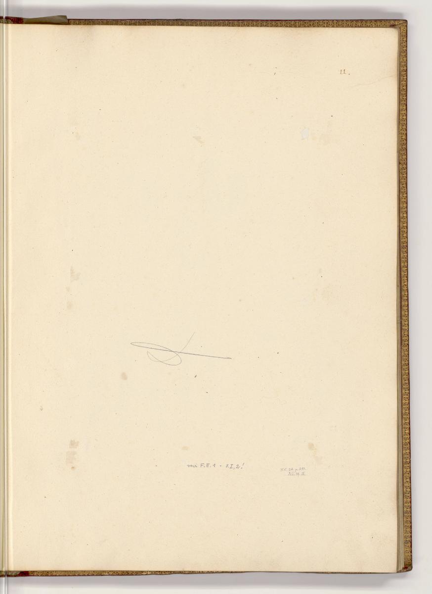 Kupferstiche von Nicolas Beatrizet, Leerseite durch Entnahme, Inv. Nr.: HB19, HB19/11