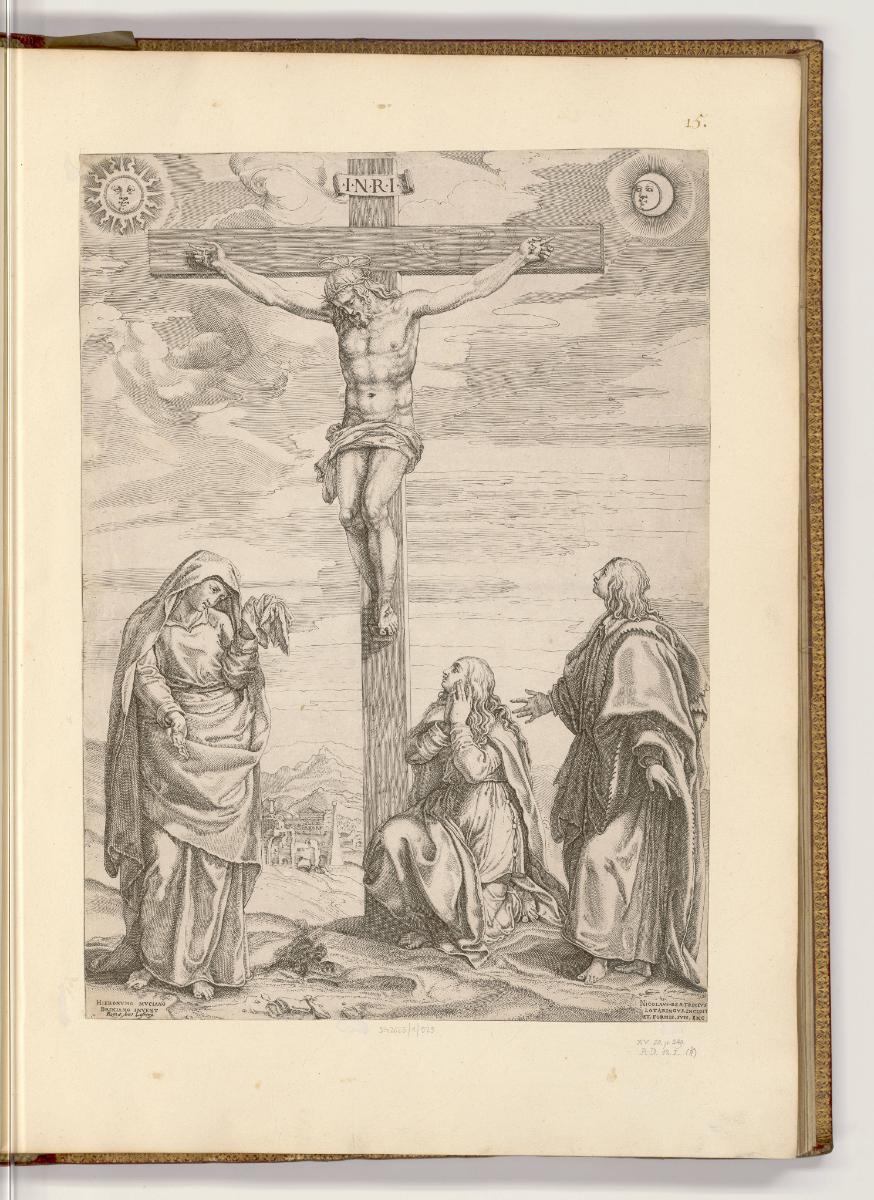 Kupferstiche von Nicolas Beatrizet, Kreuzigung Christi, Inv. Nr.: HB19, HB19/15
