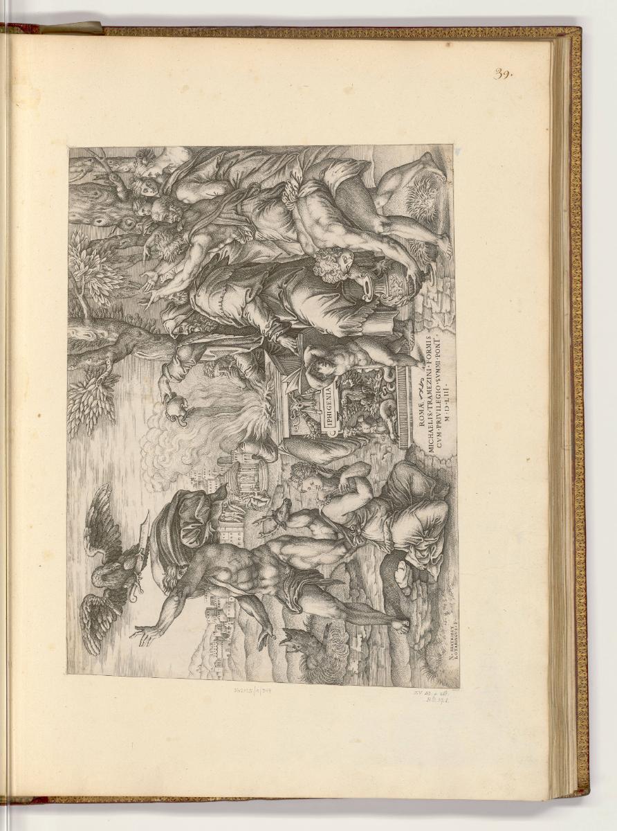 Kupferstiche von Nicolas Beatrizet, Opferung der Iphigenie, Inv. Nr.: HB19, HB19/39