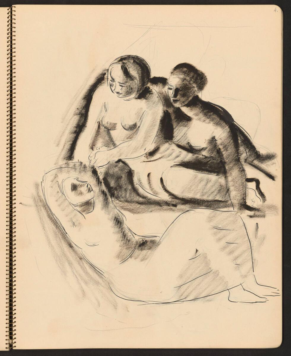 Franziska Zach, Drei liegende Frauen, Inv. Nr.: 26253/4