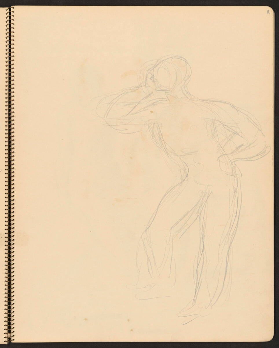 Figurenskizze, Franziska Zach, 1920–1930