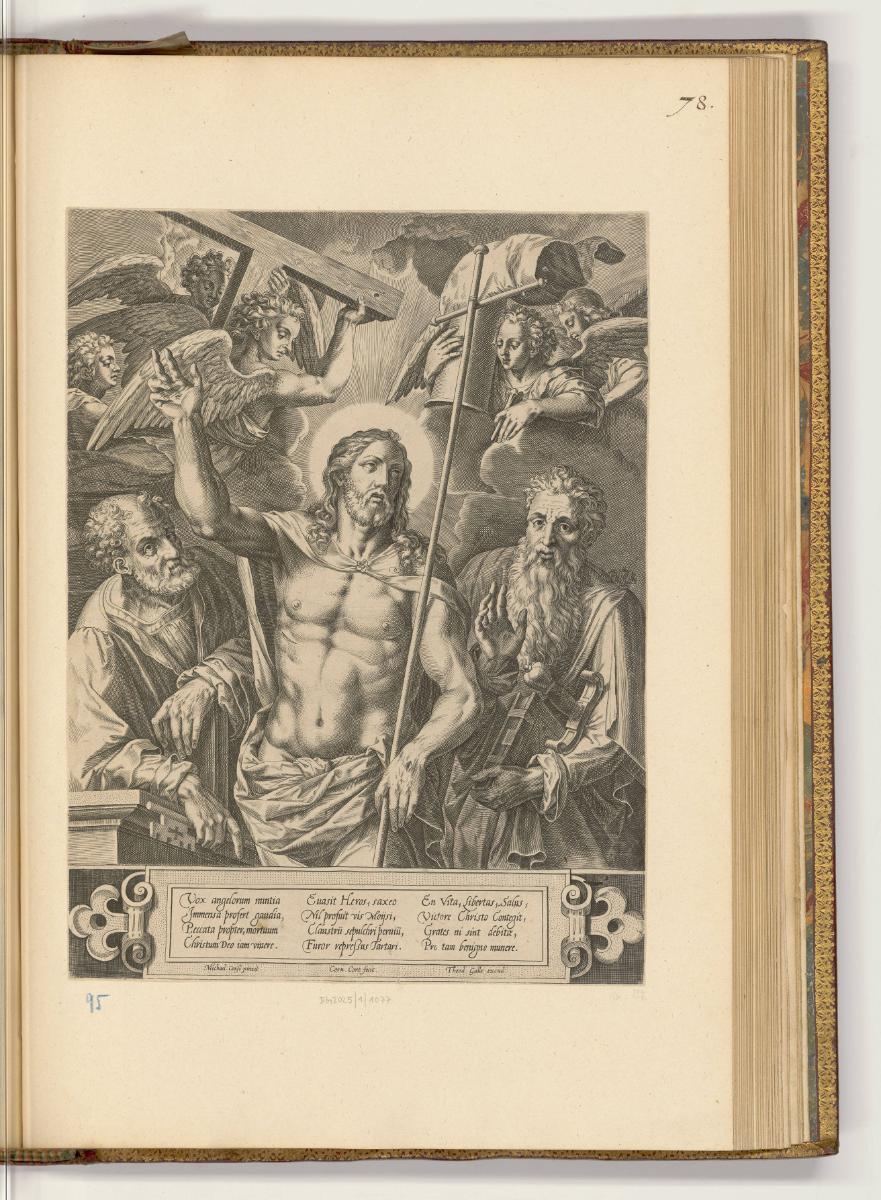 Kupferstiche von Cornelis Cort, Band I., Christus mit Simon Petrus und Paulus von Tarsus, Inv. …