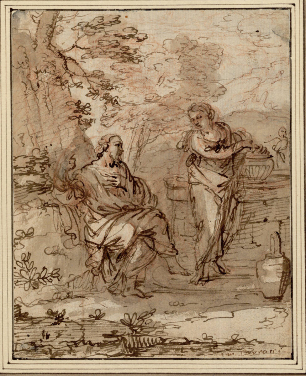 Christus und die Samaritanerin am Brunnen, Pier Francesco Mola