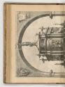 Kupferstiche von Cherubino Alberti, Allegorische Architektur mit Heiligenskulpturen (oberer Tei…