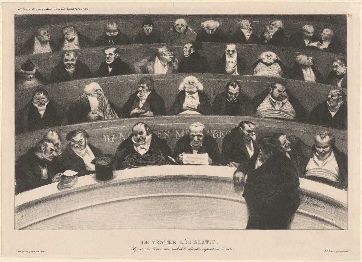 Honoré Daumier, Le Ventre législatif, Inv. Nr.: DG1922/131