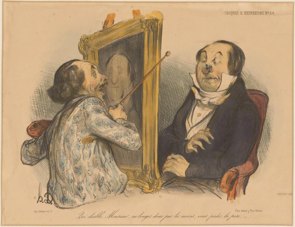 Honoré Daumier, Que diable, Monsieur, ne bougez donc pas..., Inv. Nr.: DG1936/69
