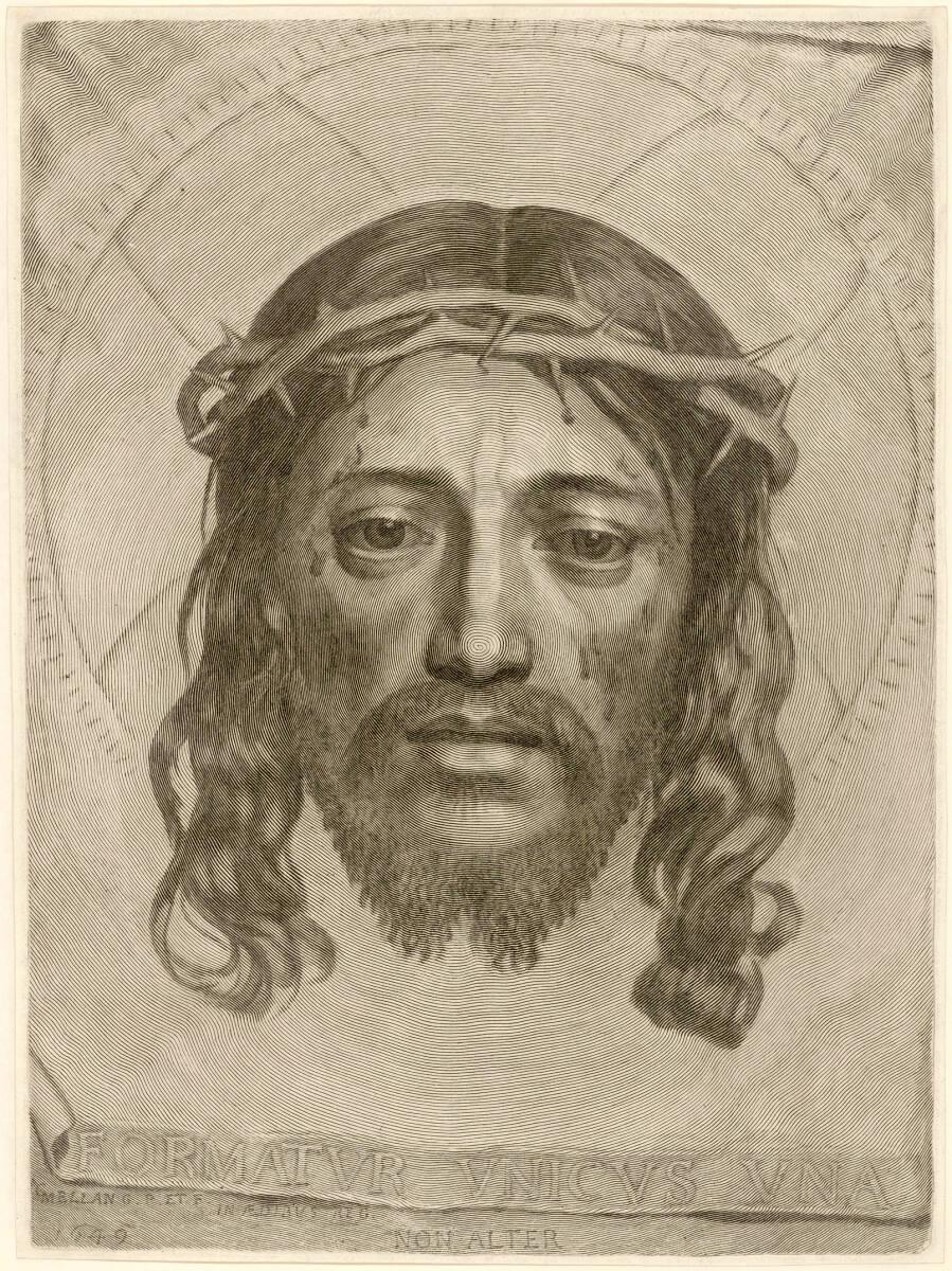 Claude Mellan, Das Schweißtuch der Veronika, Inv. Nr.: DG11401