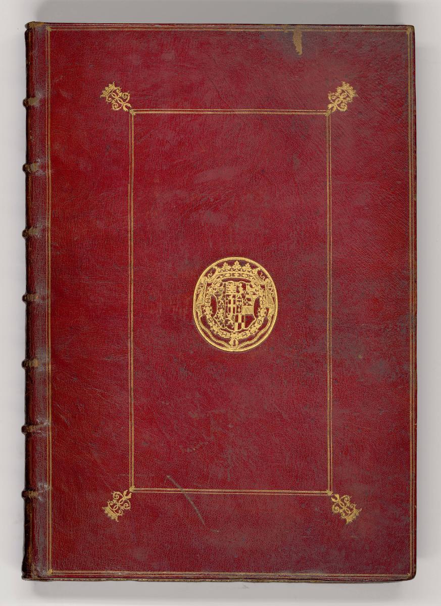 Kupferstiche von Francesco Villamena, Band I., Deckel vorne, Inv. Nr.: HB22.1, HB22.1/0/1/DV