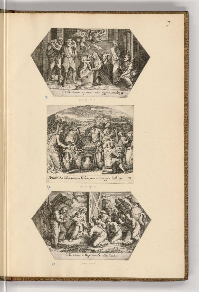 Kupferstiche von Francesco Villamena, Band I., Szenen aus dem Alten und Neuen Testament, Inv. N…