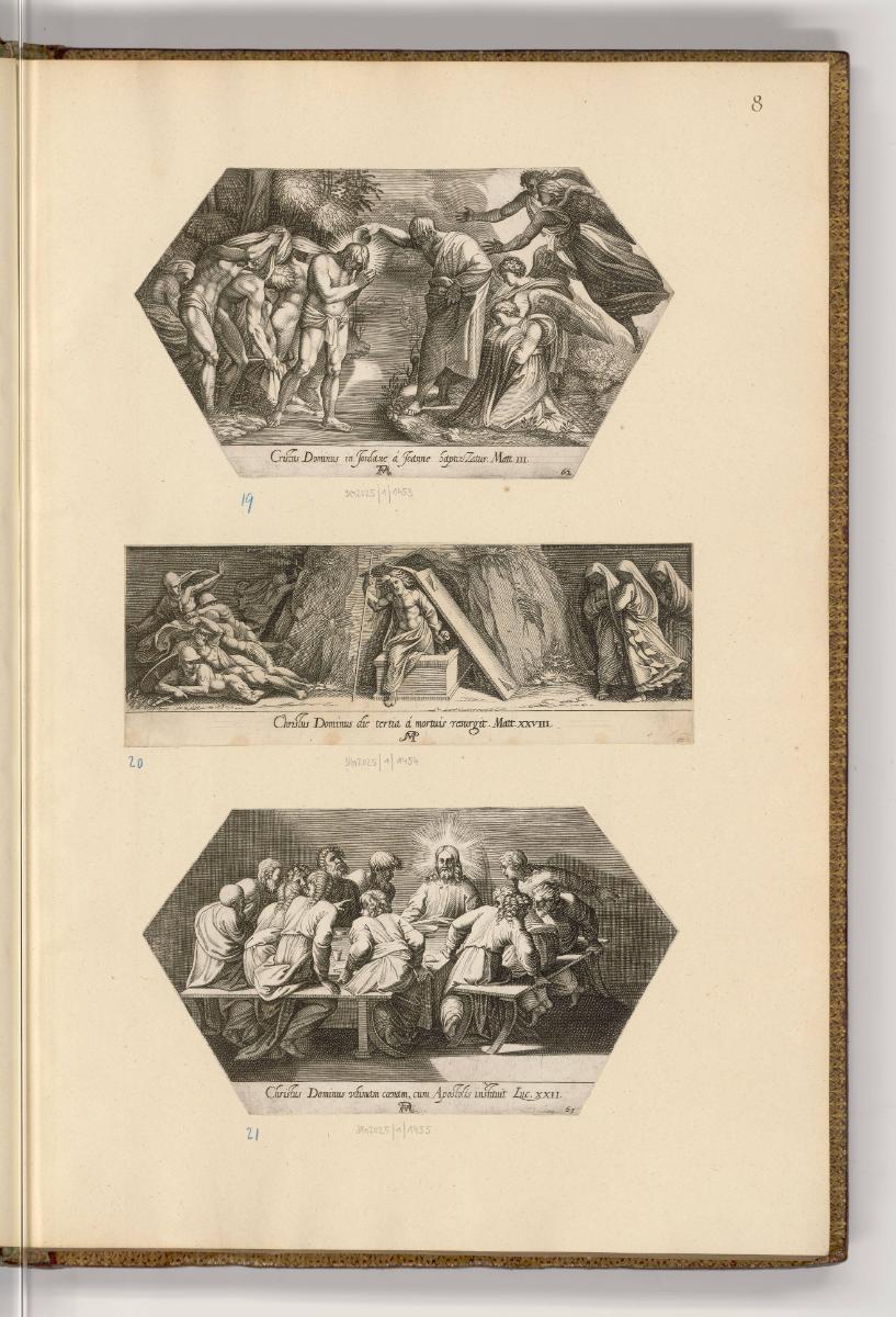 Kupferstiche von Francesco Villamena, Band I., Szenen aus dem Leben Christi, Inv. Nr.: HB22.1, …