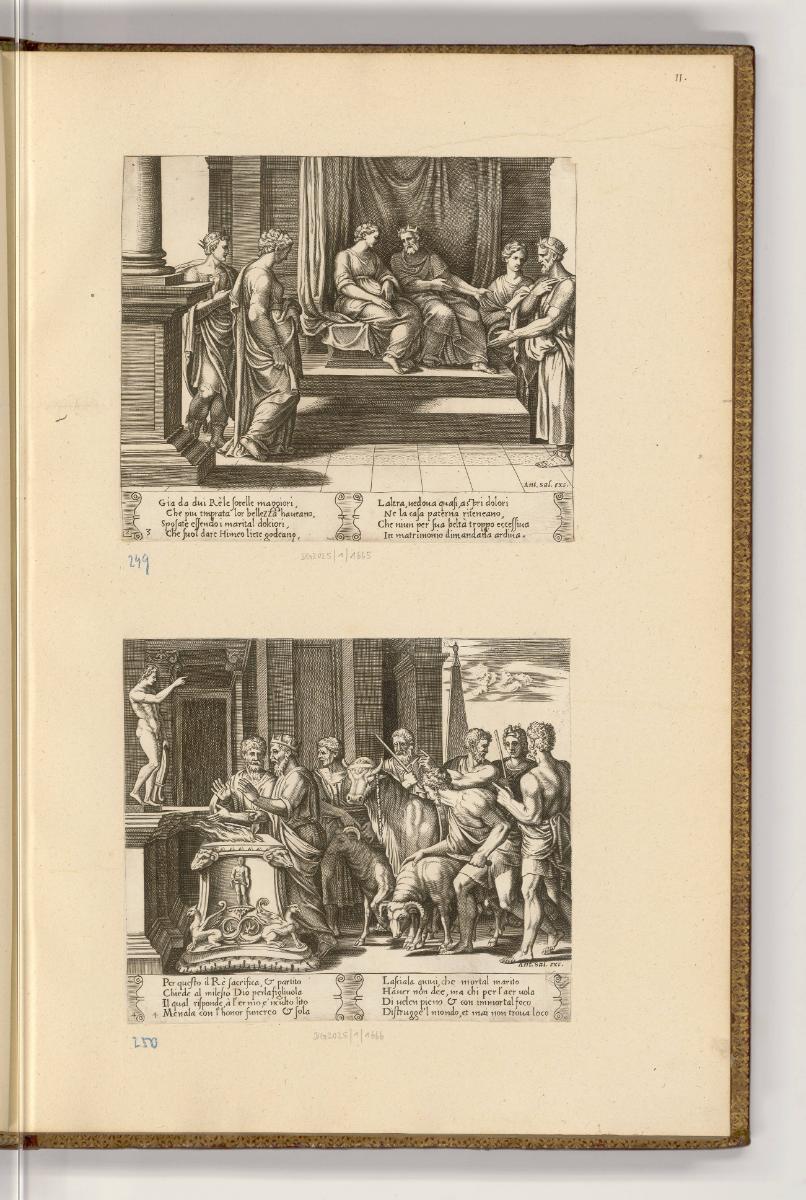 Druckgrafiken nach Francesco Villamena, Band II., Die zwei Schwestern von Psyche werden verheir…
