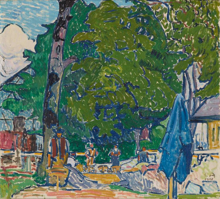 Cuno Amiet, Der Hausbau, Inv. Nr.: GE11DL