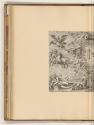 Kupferstiche von Matthäus Greuter, Allegorie mit sieben Planeten und Wappen der Colonna (linker…