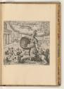 Kupferstiche von Matthäus Greuter, Allegorie mit Minverva und Schild auf Wasser schwimmend, Inv…