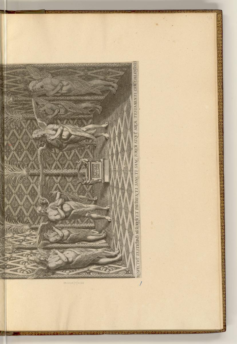 Kupferstiche von Johann Friedrich Greuter, Prospectus Testudinis murorum pavimenti sancti sanct…