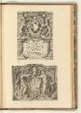 Kupferstiche von Johann Friedrich Greuter, Frontispiz mit Wappen der Medici; Allegorie mit Wapp…