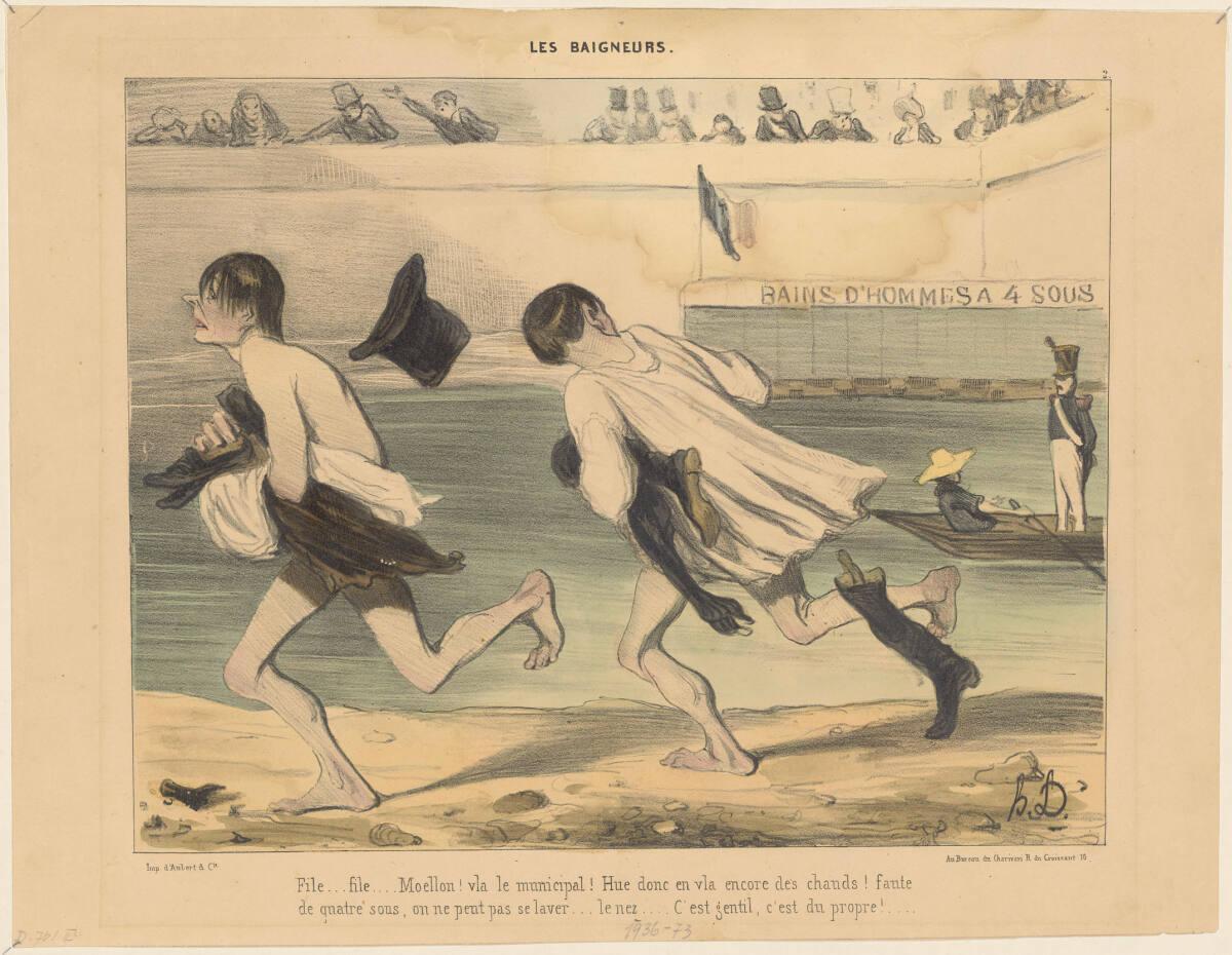 Honoré Daumier, File...file...Moellon! vla le municipal!..., Inv. Nr.: DG1936/73