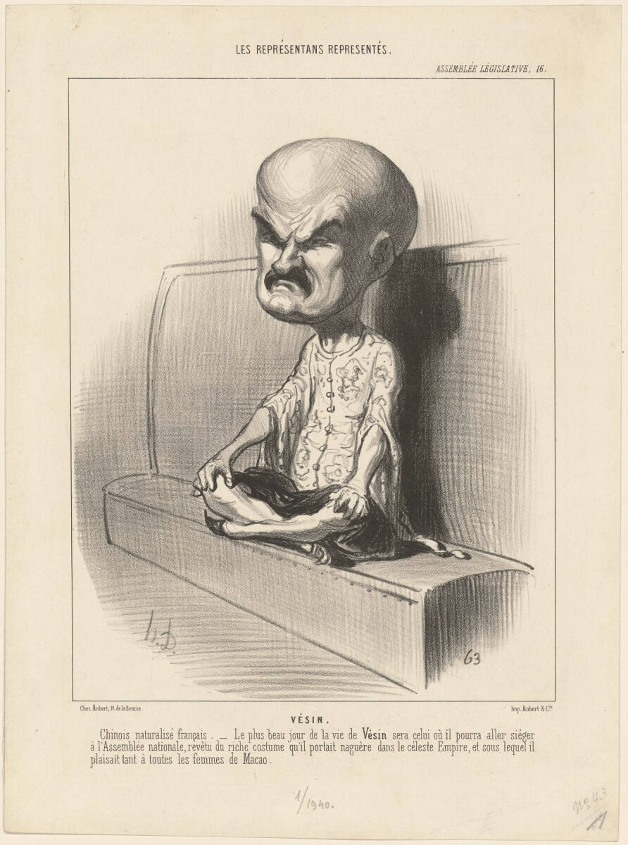 Émile Vésin, Honoré Daumier, 1849