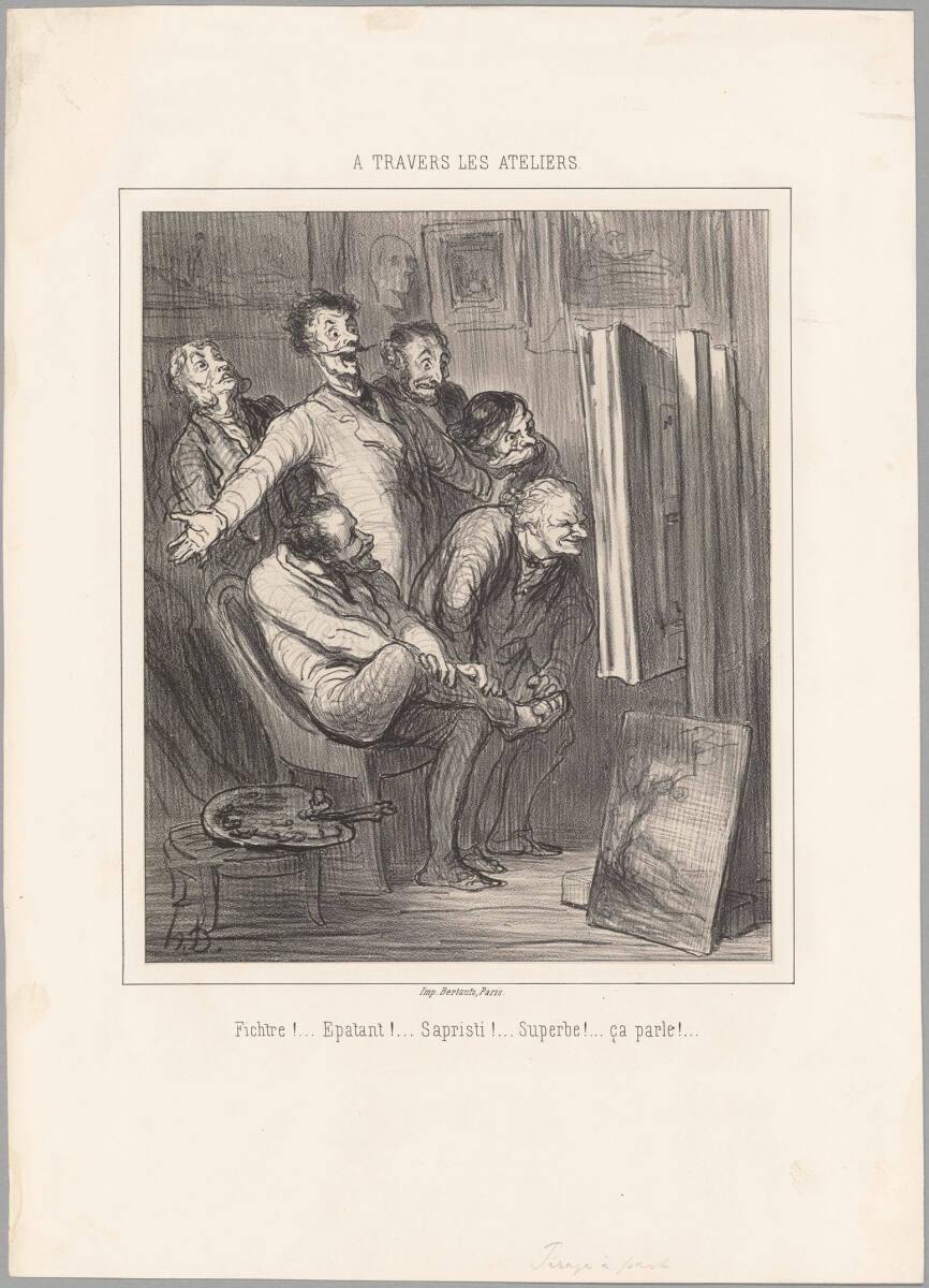 Honoré Daumier, À travers les ateliers, Inv. Nr.: DG1922/1